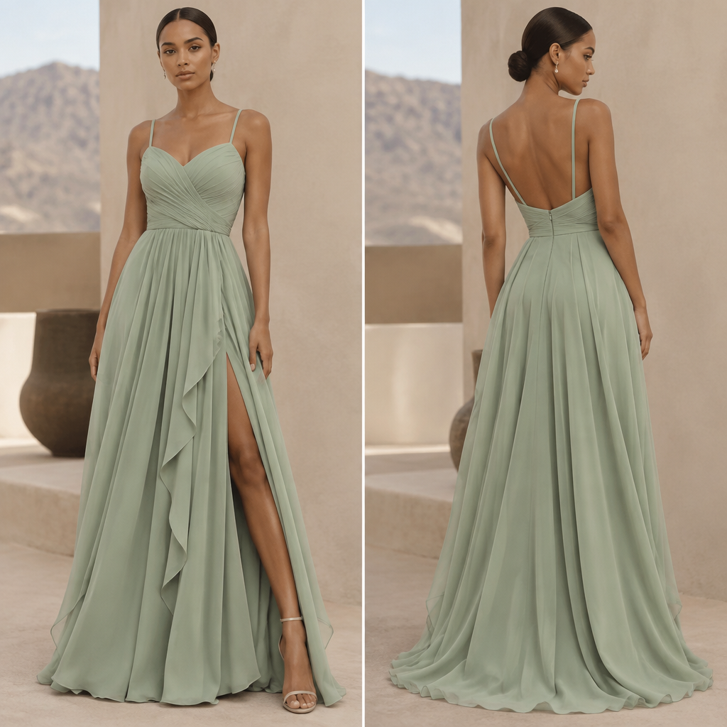 make this dress the color pale sage green with a slightly cool, muted tone.. South Africa fashion aesthetics. Present it as professional fashion catalogue photography: the garment is the subject, shown full-length with editorial styling, neutral posing and tasteful, non-suggestive framing.
photorealistic fashion design, make this dress the color pale sage green with a slightly cool, muted tone.. South Africa fashion aesthetics. Present it as professional fashion catalogue photography: the garment is the subject, shown full-length with editorial styling, neutral posing and tasteful, non-suggestive framing., just the design no text