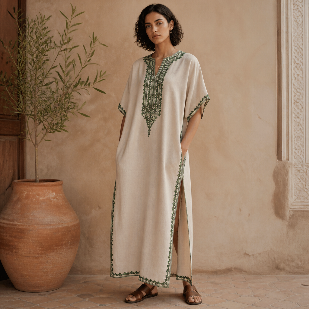 A Unisex Dress design, suitable for Summer, in Vintage style. Morocco fashion aesthetics.
photorealistic fashion design, A Unisex Dress design, suitable for Summer, in Vintage style. Morocco fashion aesthetics., vintage style, just the design no text
