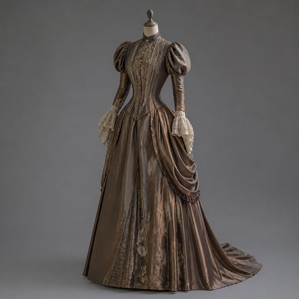 Dress
photorealistic fashion design, Dress, victorian style, just the design no text