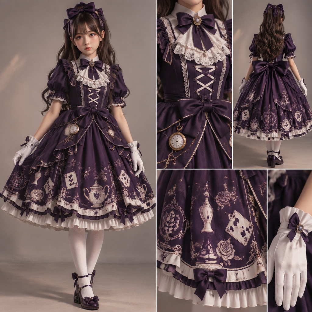 photorealistic fashion design, photorealistic fashion design, photorealistic fashion design, A Female fashion design. crie um vestido inspirado em Alice no pais das maravilhas para uma criançacom, faça imagem estilo anime, o vestido será roxo escuro com detalhes que remetem ao país das maravilhas e terá luvas além de também ser sotisficado. Brazil fashion aesthetics. Present it as professional fashion catalogue photography: the garment is the subject, shown full-length with editorial styling, neutral posing and tasteful, non-suggestive framing., just the design no text. Refinement: faça as luvas brancas e coloque detalhes brancos no vestido, just the design no text. Refinement: faça um pouco mais sotisficado, just the design no text. Refinement: faça o vestido no estilo que uma menina de 11 anos usaria
photorealistic fashion design, photorealistic fashion design, photorealistic fashion design, photorealistic fashion design, A Female fashion design. crie um vestido inspirado em Alice no pais das maravilhas para uma criançacom, faça imagem estilo anime, o vestido será roxo escuro com detalhes que remetem ao país das maravilhas e terá luvas além de também ser sotisficado. Brazil fashion aesthetics. Present it as professional fashion catalogue photography: the garment is the subject, shown full-length with editorial styling, neutral posing and tasteful, non-suggestive framing., just the design no text. Refinement: faça as luvas brancas e coloque detalhes brancos no vestido, just the design no text. Refinement: faça um pouco mais sotisficado, just the design no text. Refinement: faça o vestido no estilo que uma menina de 11 anos usaria , just the design no text