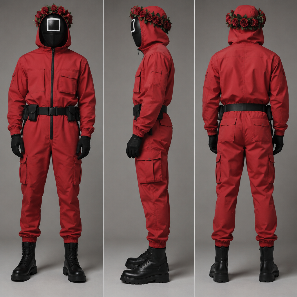 A Male Top design. охранник из игры кальмара квадрат◼️ дядя голове венок комбинезон красный мода 💄💋👠👝💍 Уфе Present it as professional fashion catalogue photography: the garment is the subject, shown full-length with editorial styling, neutral posing and tasteful, non-suggestive framing.
photorealistic fashion design, A Male Top design. охранник из игры кальмара квадрат◼️ дядя голове венок комбинезон красный мода 💄💋👠👝💍 Уфе Present it as professional fashion catalogue photography: the garment is the subject, shown full-length with editorial styling, neutral posing and tasteful, non-suggestive framing., just the design no text