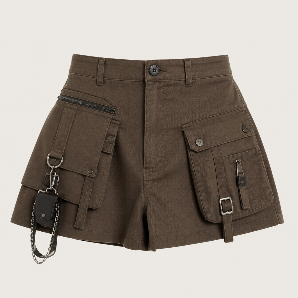 A Female fashion design. un pantashort avec des poches avec des accessoires de mode non plaquée. BF fashion aesthetics.
photorealistic fashion design, A Female fashion design. un pantashort avec des poches avec des accessoires de mode non plaquée. BF fashion aesthetics., just the design no text
