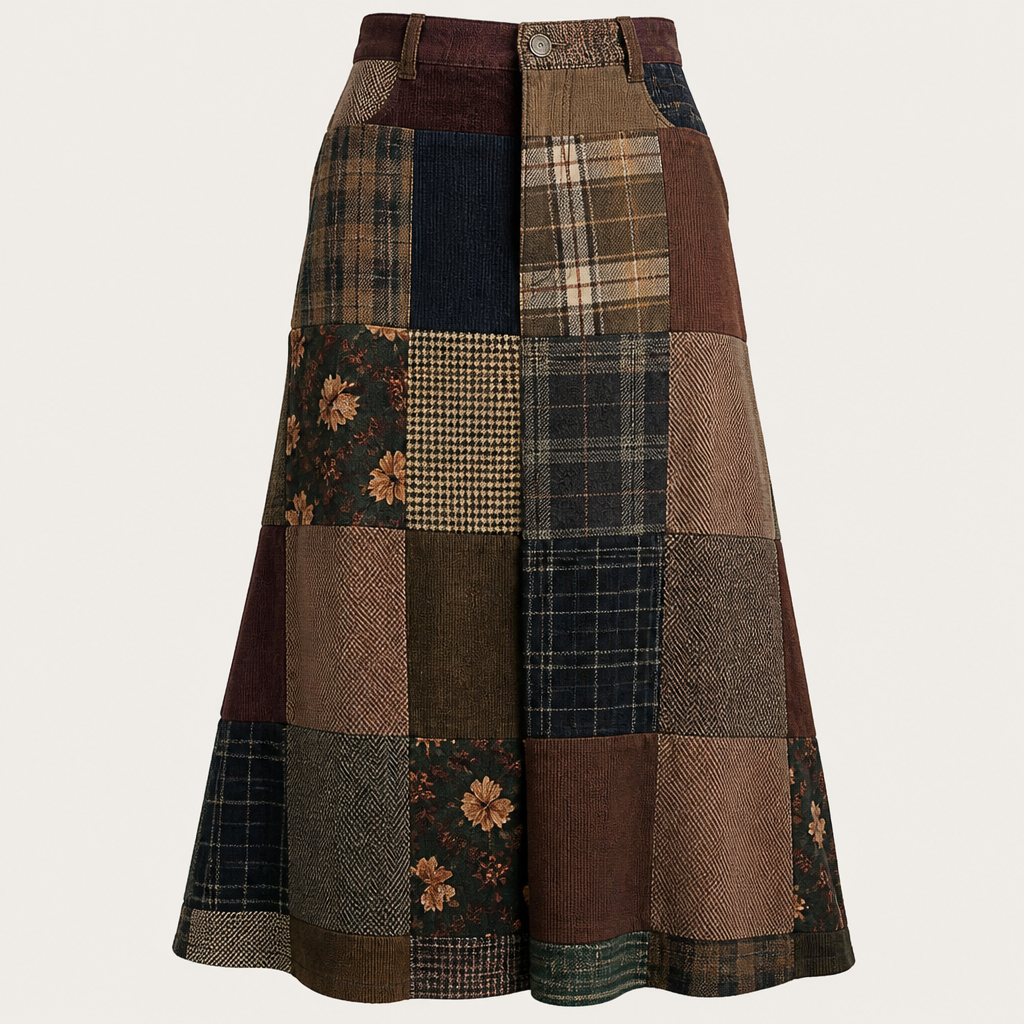 A Female Skirt design, made of Cotton, for Casual, suitable for Fall, in Hipster + Thrifted + Fall style
photorealistic fashion design, A Female Skirt design, made of Cotton, for Casual, suitable for Fall, in Hipster + Thrifted + Fall style, hipster style, just the design no text