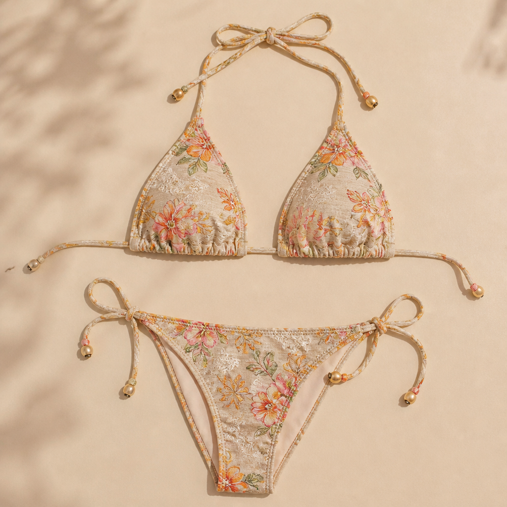 in Beach style. sexy bikini. India fashion aesthetics.
photorealistic fashion design, in Beach style. sexy bikini. India fashion aesthetics., beach style, just the design no text