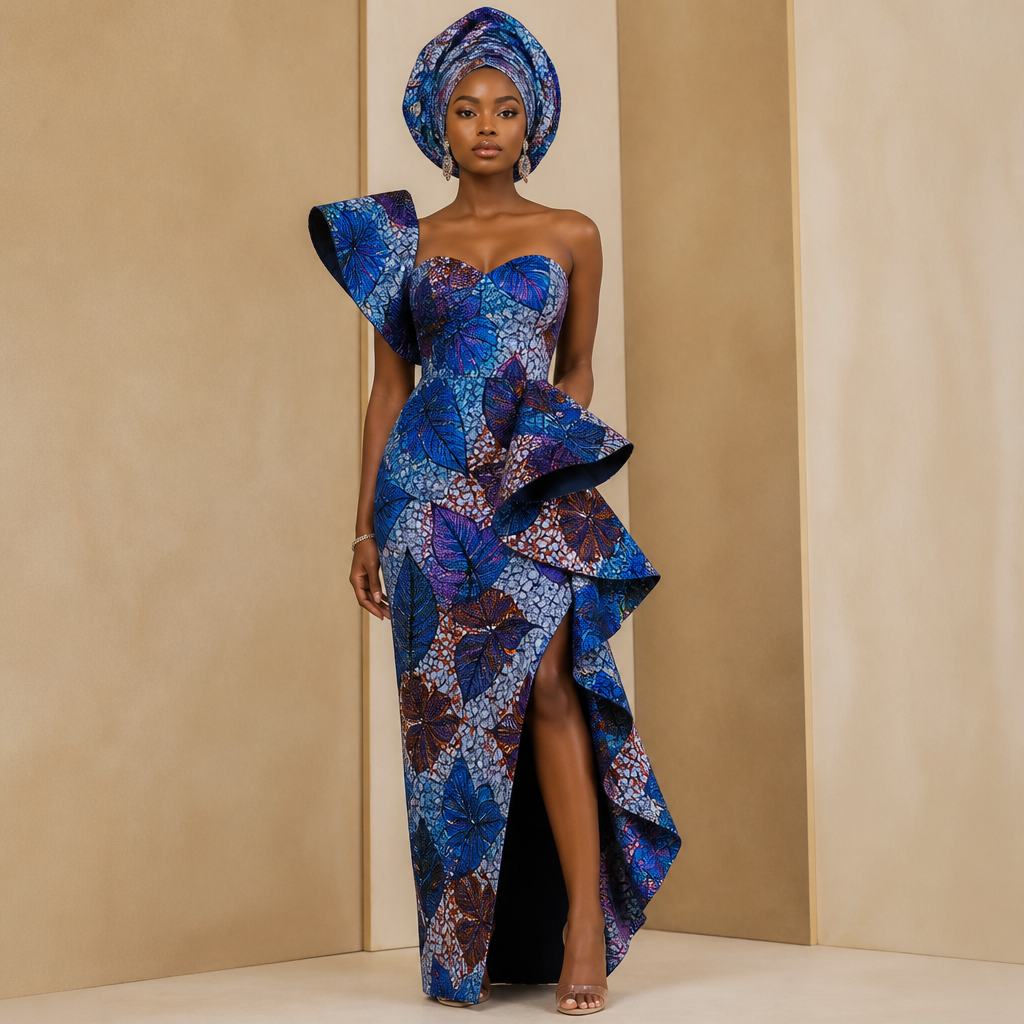 A Female Dress design, suitable for Summer. Consider Nigerian fashion — Ankara prints, aso-oke, adire, agbada; vibrant patterns, head-wraps (gele), bold colors and statement pieces.
photorealistic fashion design, A Female Dress design, suitable for Summer. Consider Nigerian fashion — Ankara prints, aso-oke, adire, agbada; vibrant patterns, head-wraps (gele), bold colors and statement pieces., just the design no text