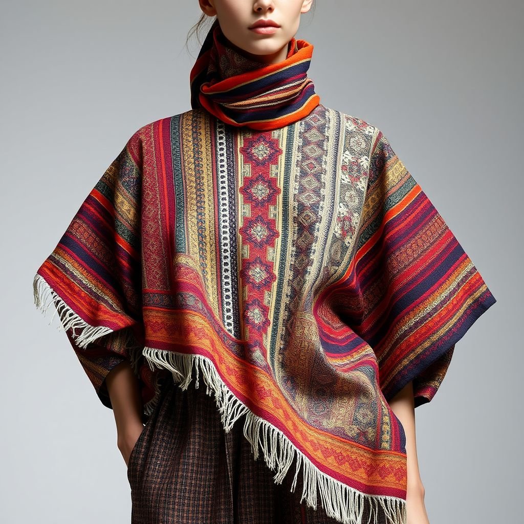 clothes innovative materials and design that unite cultures
Design a collection that seamlessly fuses traditional textiles from diverse cultures with futuristic, sustainable materials. Imagine high-fashion garments featuring intricate handwoven patterns from Peru alongside cutting-edge biodegradable fabrics. Flowy silhouettes adorned with metallic embroidery tell a story of unity, celebrating global artistry while promoting environmental awareness through avant-garde aesthetics and innovative craftsmanship.