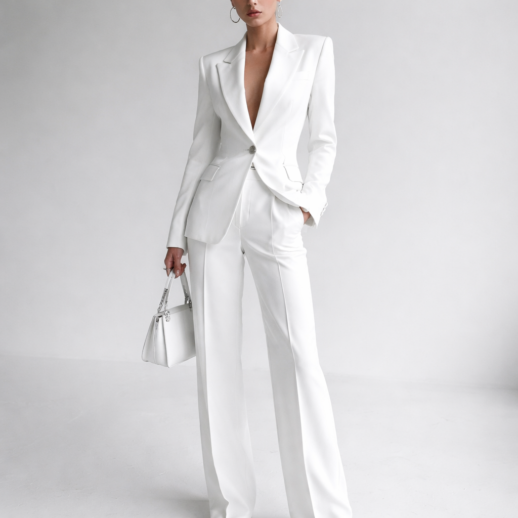 A monochrome suit
A monochrome suit, monochrome style