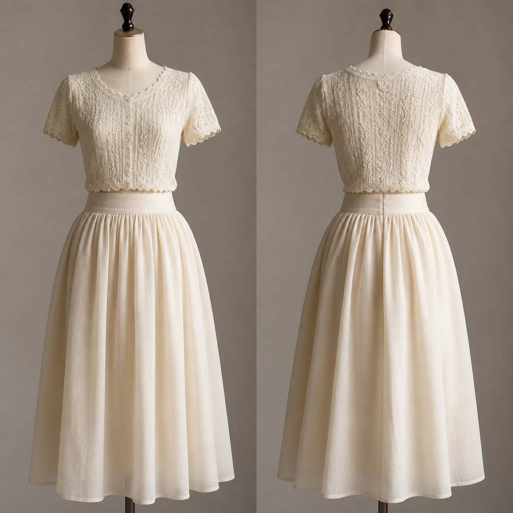 A Female Dress design, suitable for Summer, in Elegant + Classic + Vintage style. トップス 羊
photorealistic fashion design, A Female Dress design, suitable for Summer, in Elegant + Classic + Vintage style. トップス 羊, elegant style, just the design no text, show front and back
