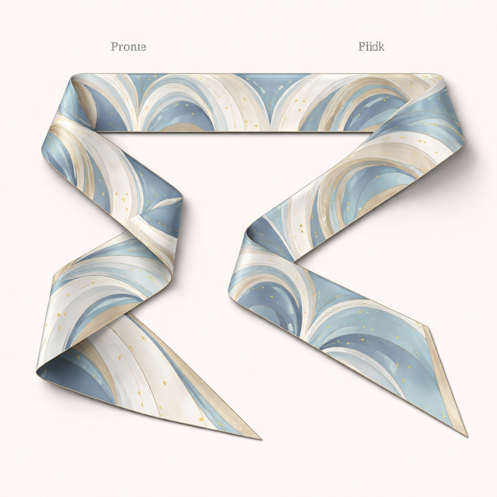 Design a silk scarf that is 5 x 86cm that wraps around a handle of a handbag
The scarf is for the 2026 world cup and will be worn in the host city of Kansas City, MO. Design something with no words or logos. No fan merch
Elegant arcs and cascading linework inspired by fountains in motion, softened geometry, rhythmic repetition, classical proportion.
Design a silk scarf that is 5 x 86cm that wraps around a handle of a handbag
The scarf is for the 2026 world cup and will be worn in the host city of Kansas City, MO. Design something with no words or logos. No fan merch
Elegant arcs and cascading linework inspired by fountains in motion, softened geometry, rhythmic repetition, classical proportion., classic style, show front and back