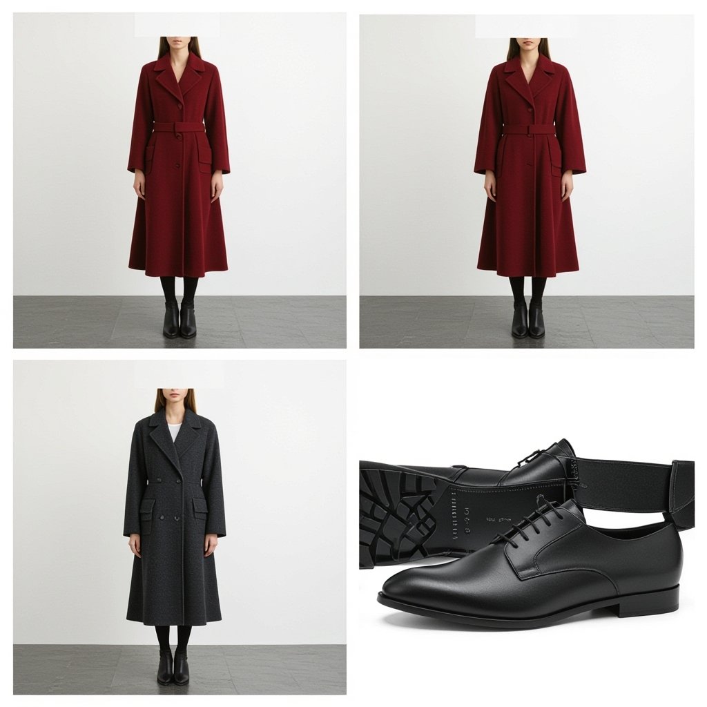 Oversized and long dark red wool dress for veiled with dark gray wool coat from Zara with less dark gray winter shoes
Vintage fashion: Oversized long dark red wool dress, drop waist, with dark gray wool coat, strong shoulders, and dark gray winter shoes.