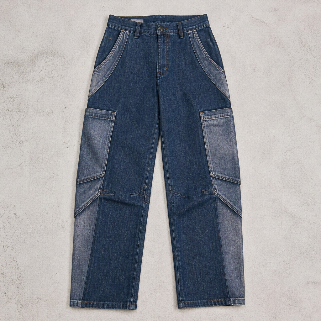A Unisex Pants design, made of Denim, for Streetwear, suitable for Spring, in Streetwear style. Tunisia fashion aesthetics.
photorealistic fashion design, A Unisex Pants design, made of Denim, for Streetwear, suitable for Spring, in Streetwear style. Tunisia fashion aesthetics., streetwear style, just the design no text