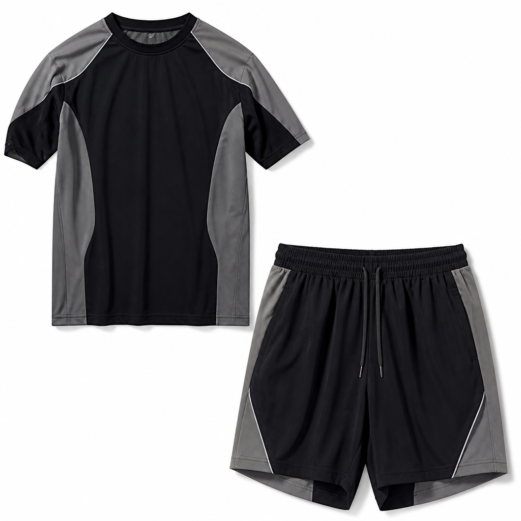 A Male Activewear design, suitable for Summer, in Streetwear style
photorealistic fashion design, A Male Activewear design, suitable for Summer, in Streetwear style, streetwear style, just the design no text