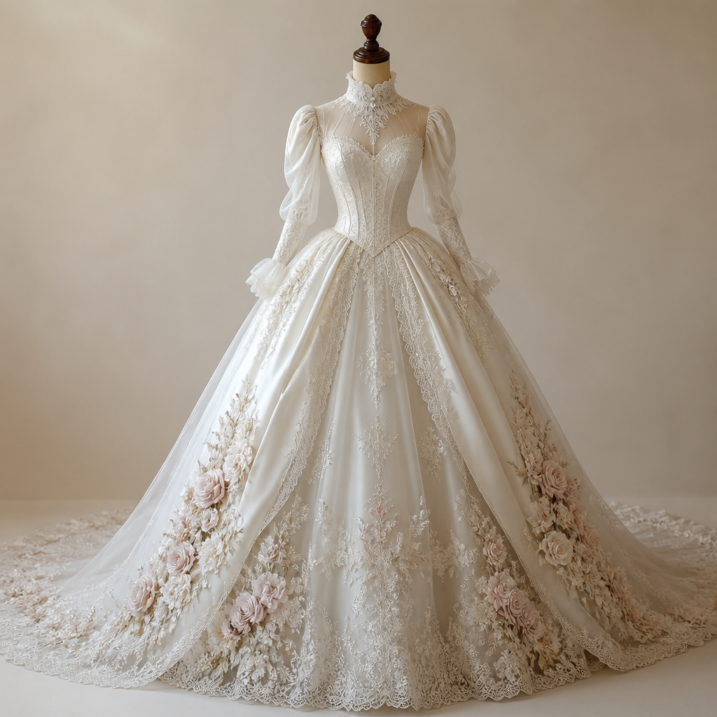 A Dress design, in Victorian style. um vestido de noiva com flores na saia e que não fique vulgar em mulheres peitudas e que seija bem delicado que me Fassa parecer uma princesa. Brazil fashion aesthetics.
photorealistic fashion design, A Dress design, in Victorian style. um vestido de noiva com flores na saia e que não fique vulgar em mulheres peitudas e que seija bem delicado que me Fassa parecer uma princesa. Brazil fashion aesthetics., victorian style, just the design no text