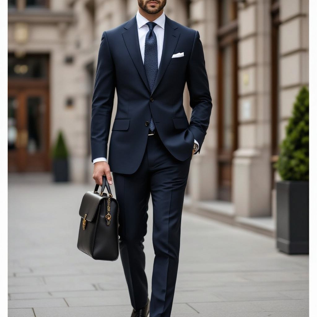 My fashion style is elegant and unique.
Formal fashion: Formal, elegant, unique.
Suit, conservative cut, solid color.
Dress shirt, crisp collar.
Silk tie, subtle pattern.
Leather shoes, polished.
Understated accessories.