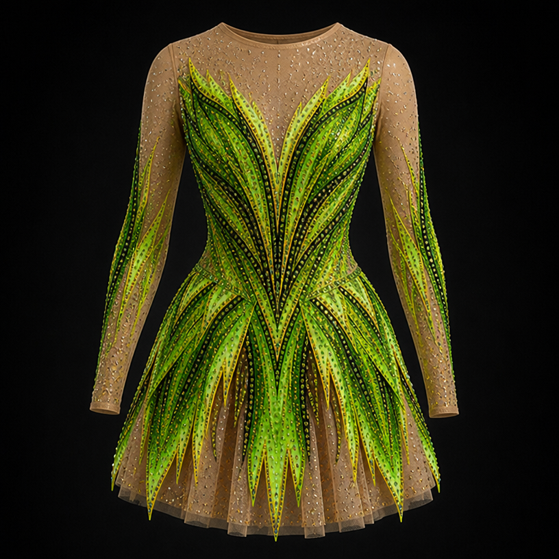 I meant more like a dress But that one you can tumble in
edit the attached fashion design with these instructions: I meant more like a dress But that one you can tumble in. keep it photorealistic, just the design no text