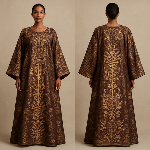 Create a shadda boubou for women that's the first of its kind, unique, classy, and sophisticated in design.