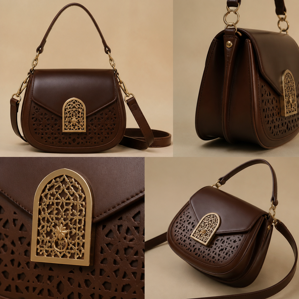 A Accessories design, in Classic style. you have this bah, reinnovate it to look more elegant. Tunisia fashion aesthetics.
photorealistic fashion design, A Accessories design, in Classic style. you have this bah, reinnovate it to look more elegant. Tunisia fashion aesthetics., classic style, just the design no text