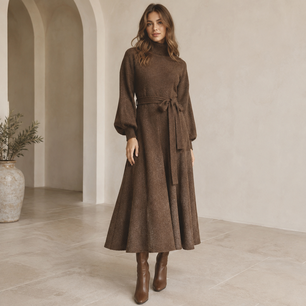 A Female Dress design, suitable for Fall, in Casual style. IQ fashion aesthetics. Present it as professional fashion catalogue photography: the garment is the subject, shown full-length with editorial styling, neutral posing and tasteful, non-suggestive framing.
photorealistic fashion design, A Female Dress design, suitable for Fall, in Casual style. IQ fashion aesthetics. Present it as professional fashion catalogue photography: the garment is the subject, shown full-length with editorial styling, neutral posing and tasteful, non-suggestive framing., casual style, just the design no text