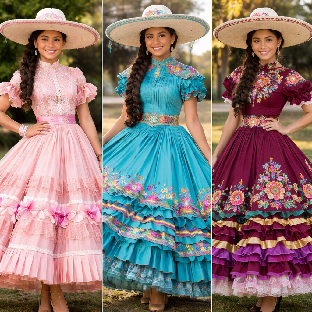 Vestido para
Escaramuza charra según reglamento FMCH con te de cías de moda para niñas de 10-14 años de edad
Otro modelo con alforzas y tablones o pasa listón
Ahora para jovencítas de 13 a 15 años tres modelos
Con diferentes estilos colores
De moda
Vestido para
Escaramuza charra según reglamento FMCH con te de cías de moda para niñas de 10-14 años de edad
Otro modelo con alforzas y tablones o pasa listón
Ahora para jovencítas de 13 a 15 años tres modelos
Con diferentes estilos colores
De moda