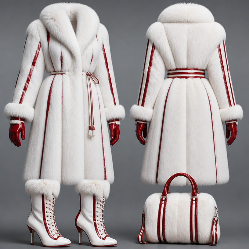 Make the coat longer
edit the attached fashion design with these instructions: Make the coat longer. keep it photorealistic, just the design no text