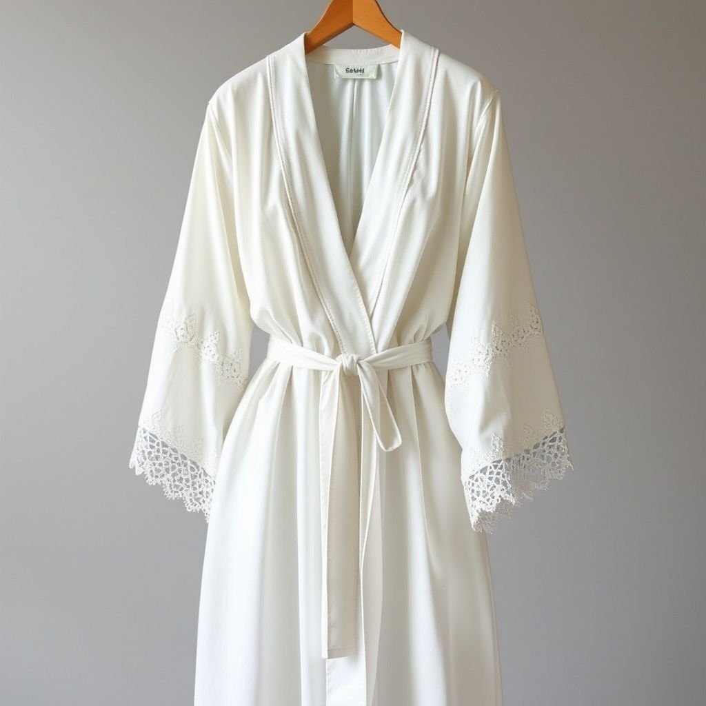 Je veux une robe longue avec un col kimono (qui ressemble pas dans le sens brute mais l’idée du croisement) avec des manches façon kimono, cintré à la taille mais avec cordon à l’intérieur de la robe avec des détails en dentelle au bas de robe et a l’extrémité des fins de manche
Créez une robe longue d'une élégance sublime, dotée d'un col kimono délicat, suggérant un croisement subtil. Les manches se déploient avec grâce, tandis qu'une taille cintrée révèle un cordon intérieur pour un ajustement parfait. La robe est ornée de dentelle raffinée aux ourlets et aux manches, ajoutant une touche de romance intemporelle.