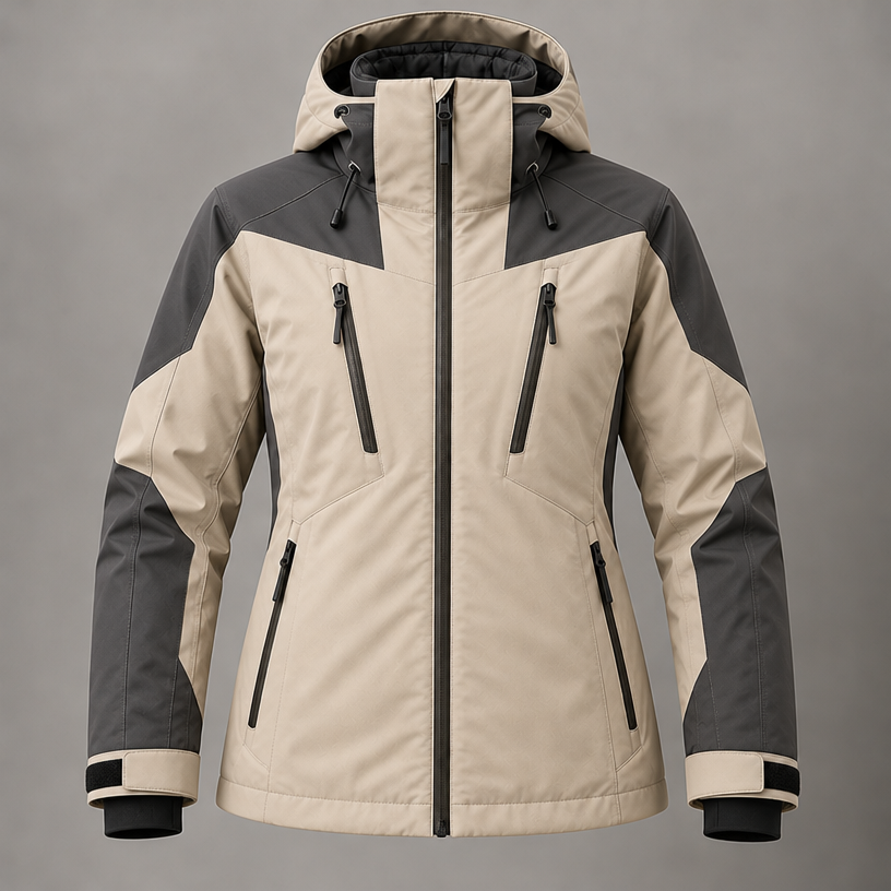 Make outdoor jacket
edit the attached fashion design with these instructions: Make outdoor jacket. keep it photorealistic, just the design no text