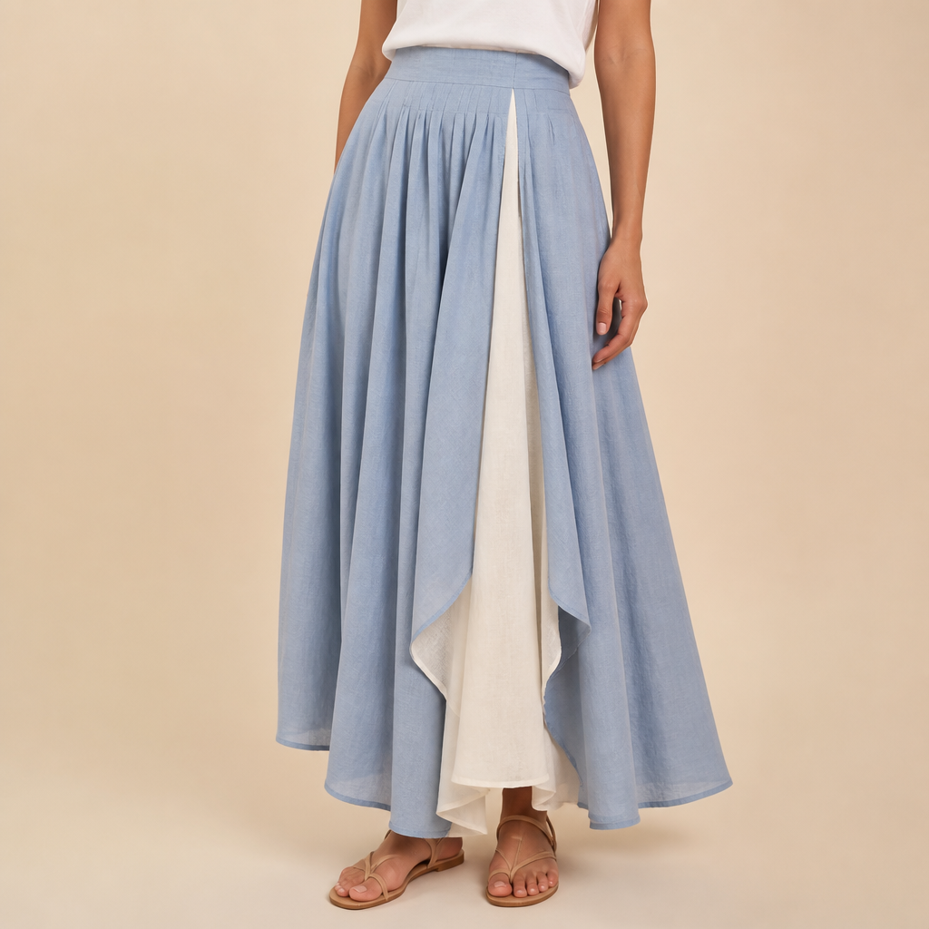 A Female Skirt design, suitable for Summer. Consider Egyptian fashion — flowing silhouettes, vibrant colors, cotton and linen traditions, modest yet elegant. Current season is Summer in Egypt.
photorealistic fashion design, A Female Skirt design, suitable for Summer. Consider Egyptian fashion — flowing silhouettes, vibrant colors, cotton and linen traditions, modest yet elegant. Current season is Summer in Egypt., just the design no text