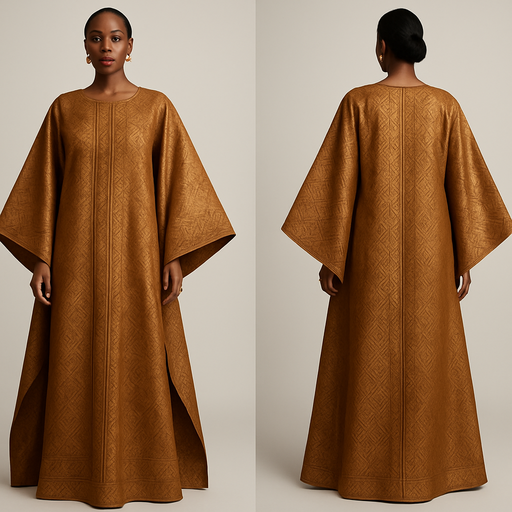 Create a shadda boubou for women that’s the first of its kind, unique, classy, and sophisticated in design.
Create a shadda boubou for women that’s the first of its kind, unique, classy, and sophisticated in design. , show front and back