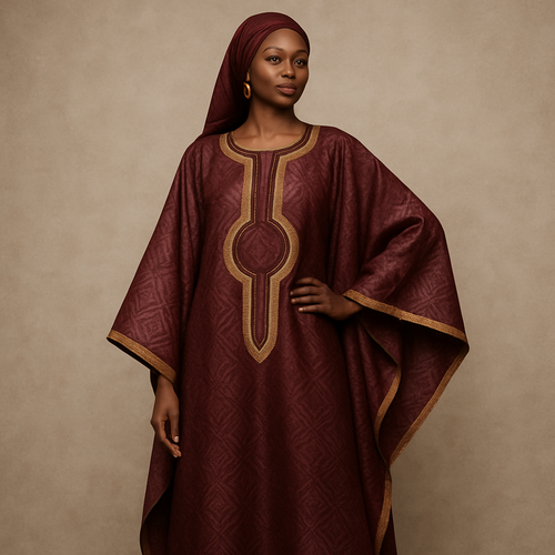 Create a shadda boubou for women that’s the first of its kind, unique, classy, and sophisticated in design. 