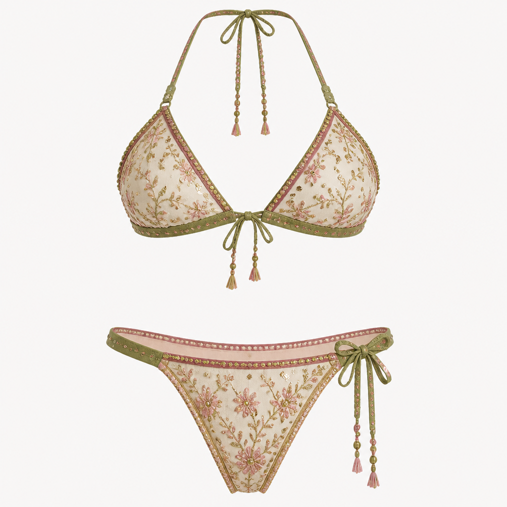 A Swimwear design, in Y2K style. Pakistan fashion aesthetics.
photorealistic fashion design, A Swimwear design, in Y2K style. Pakistan fashion aesthetics., y2k style, just the design no text
