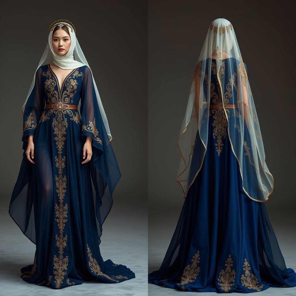 Mary Magdalene
Create a modern, ethereal fashion collection inspired by Mary Magdalene. Envision flowing chiffon gowns in deep jewel tones, adorned with delicate gold embroidery symbolizing rebirth. Incorporate sheer capes and intricate veil-like headpieces, blending ancient elegance with contemporary silhouettes. The designs evoke spiritual grace while embracing femininity and strength in every stitch.