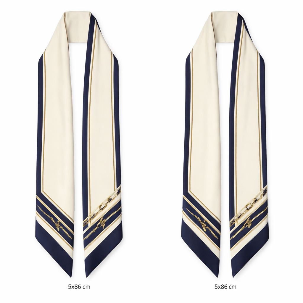 Design a 5x 86 cm silk scarf meant to be wrapped on the handle of a Kelly style bag.
It needs to be very simple, tailored and classic
Design a 5x 86 cm silk scarf meant to be wrapped on the handle of a Kelly style bag.
It needs to be very simple, tailored and classic, classic style, show front and back