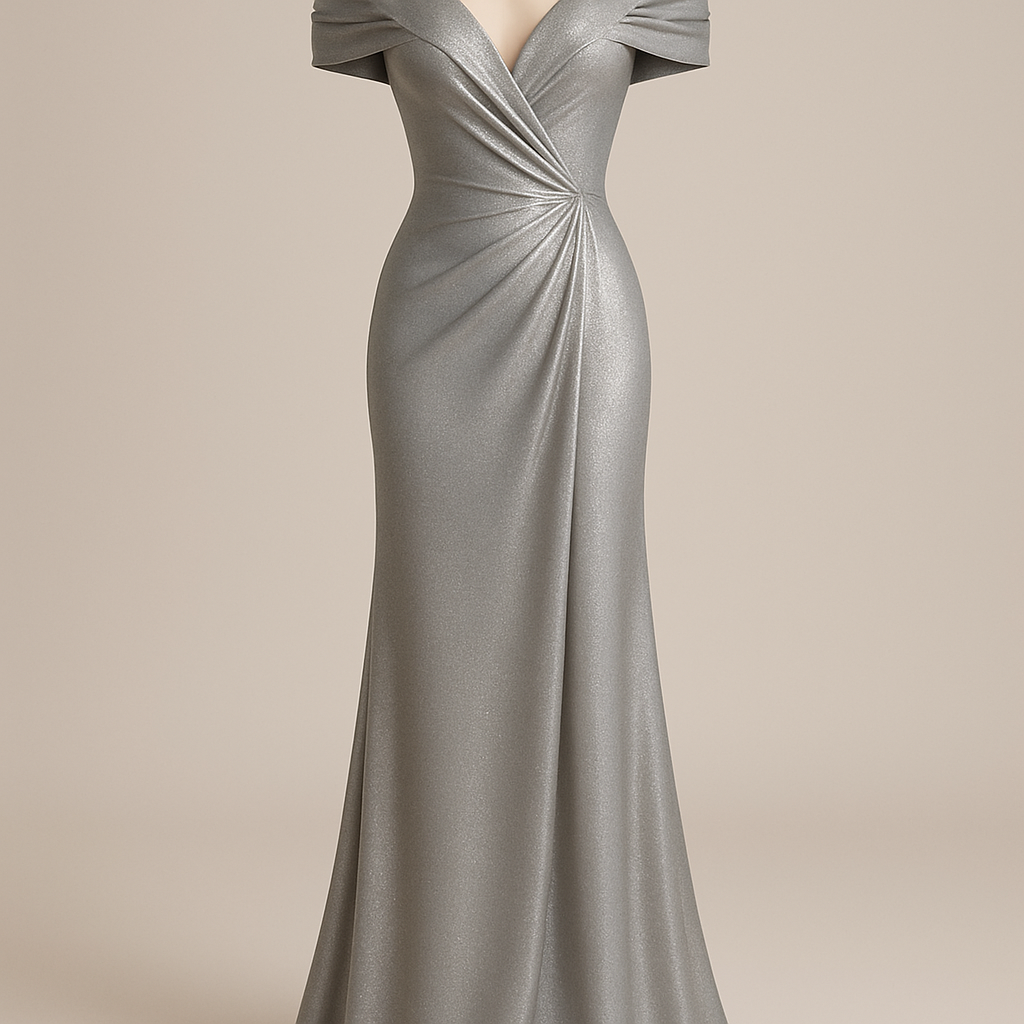 فستان سهرة راقٍ بجسم متناسق، أوف شولدر بأكمام منسدلة تغطي الزند، صدر مفتوح على شكل V خفيف بدون كورسيه، درابيه خفيف مائل على البطن (حوالي ٣ طيات) كأنه لف، طويل للأرض بقماش لاميه أو جيرسي لامع ناعم غير شفاف، واللون المقترح ذهبي شامبين أو وردي باهت أو فضي ناعم أو كحلي
فستان سهرة راقٍ بجسم متناسق، أوف شولدر بأكمام منسدلة تغطي الزند، صدر مفتوح على شكل V خفيف بدون كورسيه، درابيه خفيف مائل على البطن (حوالي ٣ طيات) كأنه لف، طويل للأرض بقماش لاميه أو جيرسي لامع ناعم غير شفاف، واللون المقترح ذهبي شامبين أو وردي باهت أو فضي ناعم أو كحلي