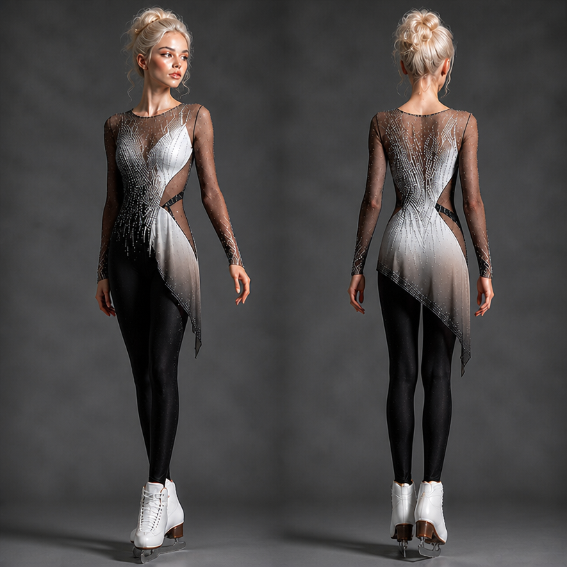 Поменять позу девушки и сделать более худой
edit the attached fashion design with these instructions: Поменять позу девушки и сделать более худой. keep it photorealistic, just the design no text