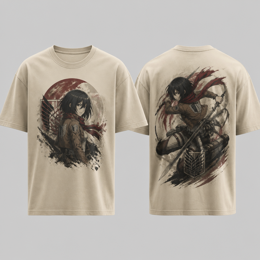 A Male Dress design, made of Cotton, for Casual, suitable for Summer. De la imagen que te mostré me puedes diseñar una playera con esa personaje, que la personaje valla en en centro, algo así como un estampado con. un diseño del anime de Attack on Titan y que la parte de atrás tenga a la personaje con otra pose y con ella que lleve el nombre de Titan Eclipse por favor. Mexico fashion aesthetics.
photorealistic fashion design, A Male Dress design, made of Cotton, for Casual, suitable for Summer. De la imagen que te mostré me puedes diseñar una playera con esa personaje, que la personaje valla en en centro, algo así como un estampado con. un diseño del anime de Attack on Titan y que la parte de atrás tenga a la personaje con otra pose y con ella que lleve el nombre de Titan Eclipse por favor. Mexico fashion aesthetics., just the design no text, show front and back