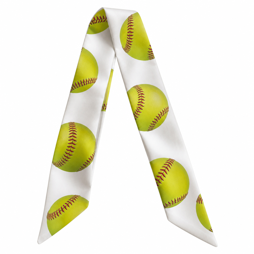 Design a silk twilly that has classic women’s softballs with a white background. The ball have to be like they really are green/yellow with red stitching
photorealistic fashion design, Design a silk twilly that has classic women’s softballs with a white background. The ball have to be like they really are green/yellow with red stitching, classic style, just the design no text