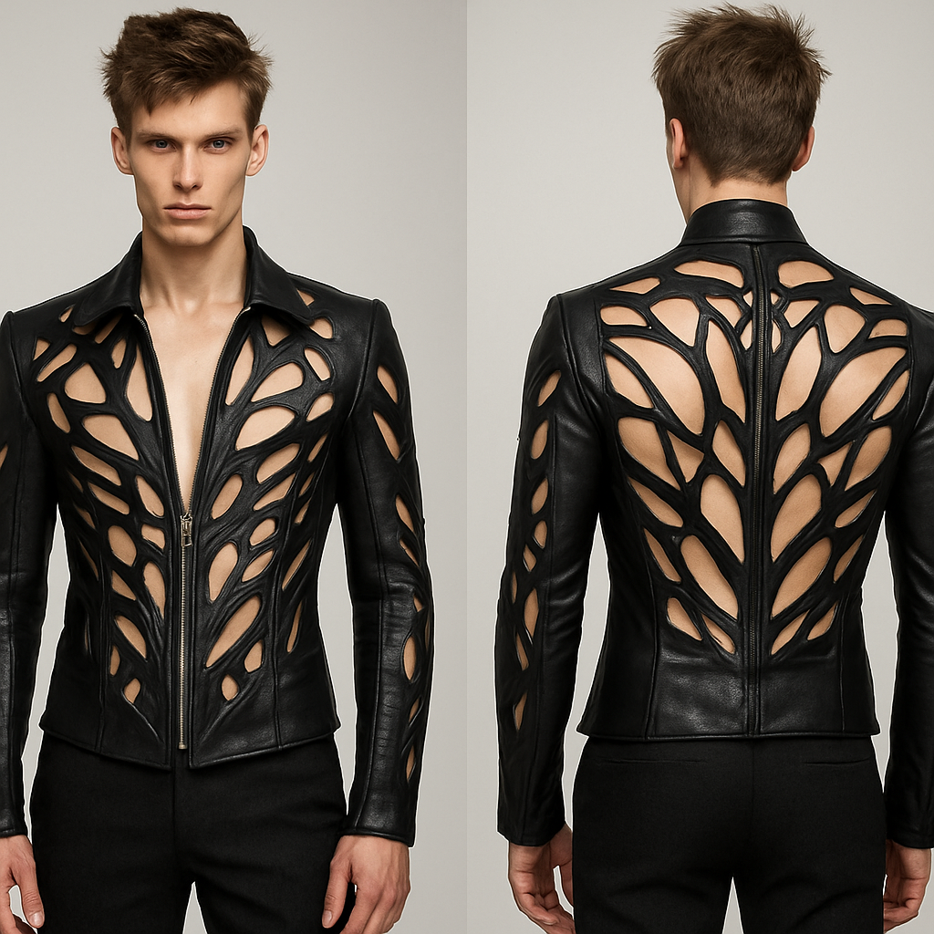 Jacket for man many original in the jitrois style, More daring. A model that is really creative and that is not found everywhere
Jacket for man many original in the jitrois style, More daring. A model that is really creative and that is not found everywhere, show front and back