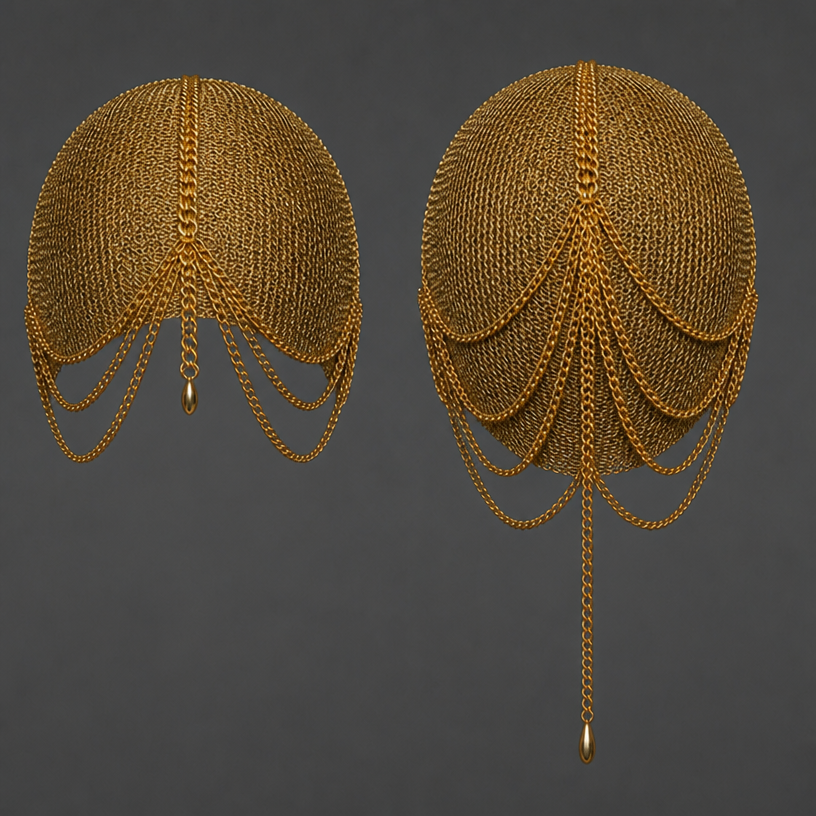 Fitted sculls only no model
edit the attached fashion design with these instructions: Fitted sculls only no model. keep it photorealistic, just the design no text