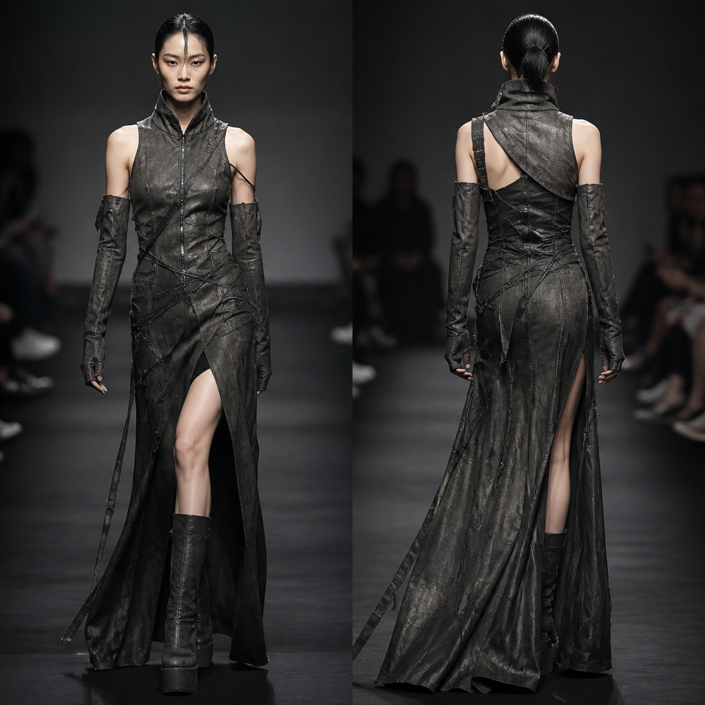 Fashion show
photorealistic fashion design, Fashion show , edgy style, just the design no text, show front and back