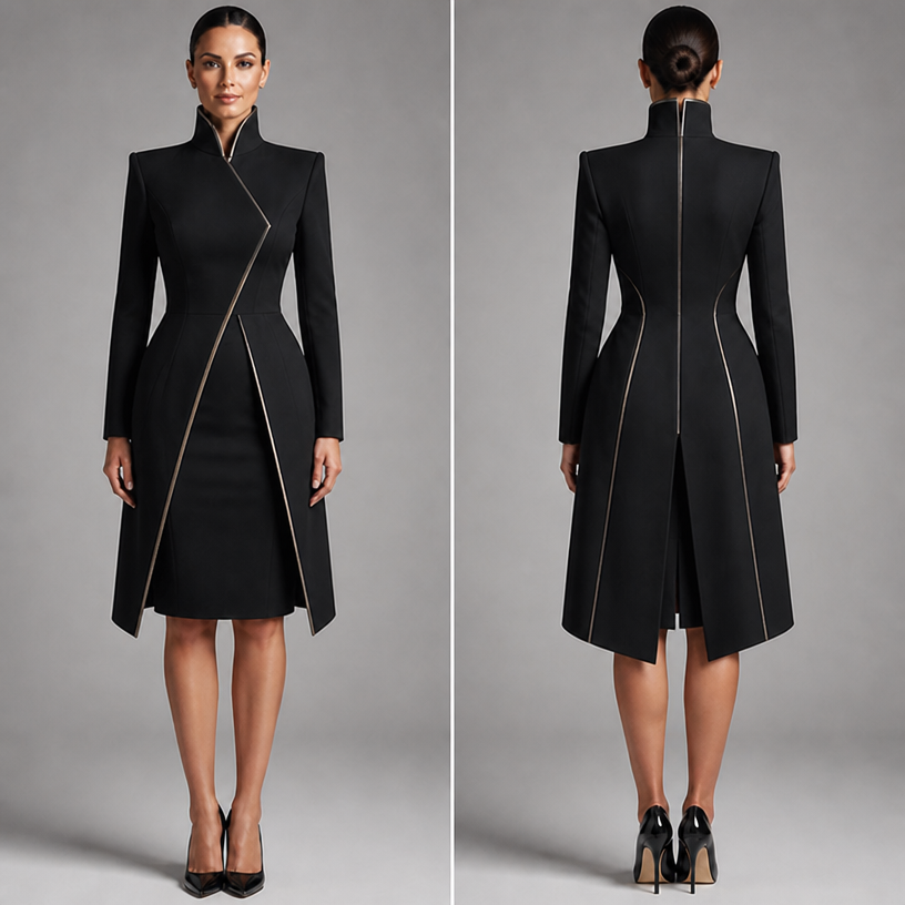make the blazer long
edit the attached fashion design with these instructions: make the blazer long. keep it photorealistic, just the design no text