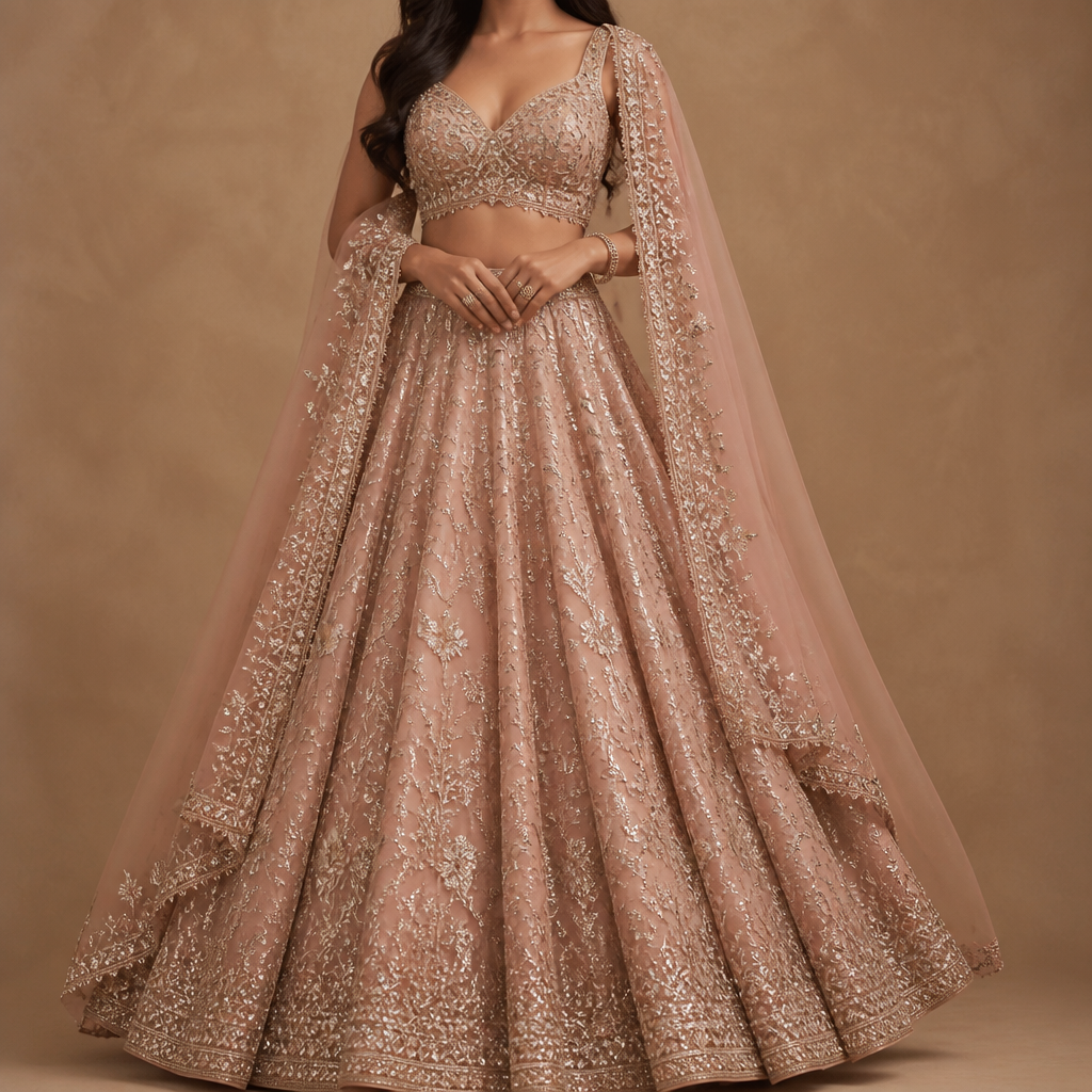 فستان سهرة هندي
photorealistic fashion design, فستان سهرة هندي, just the design no text