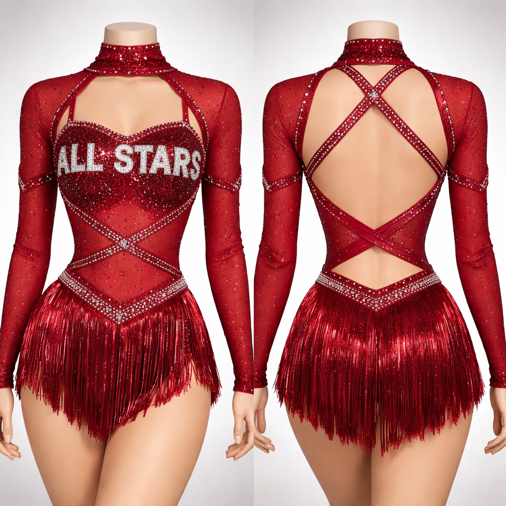 Make an all star dance uniform but the color must be ruby red
Make an all star dance uniform but the color must be ruby red
, show front and back