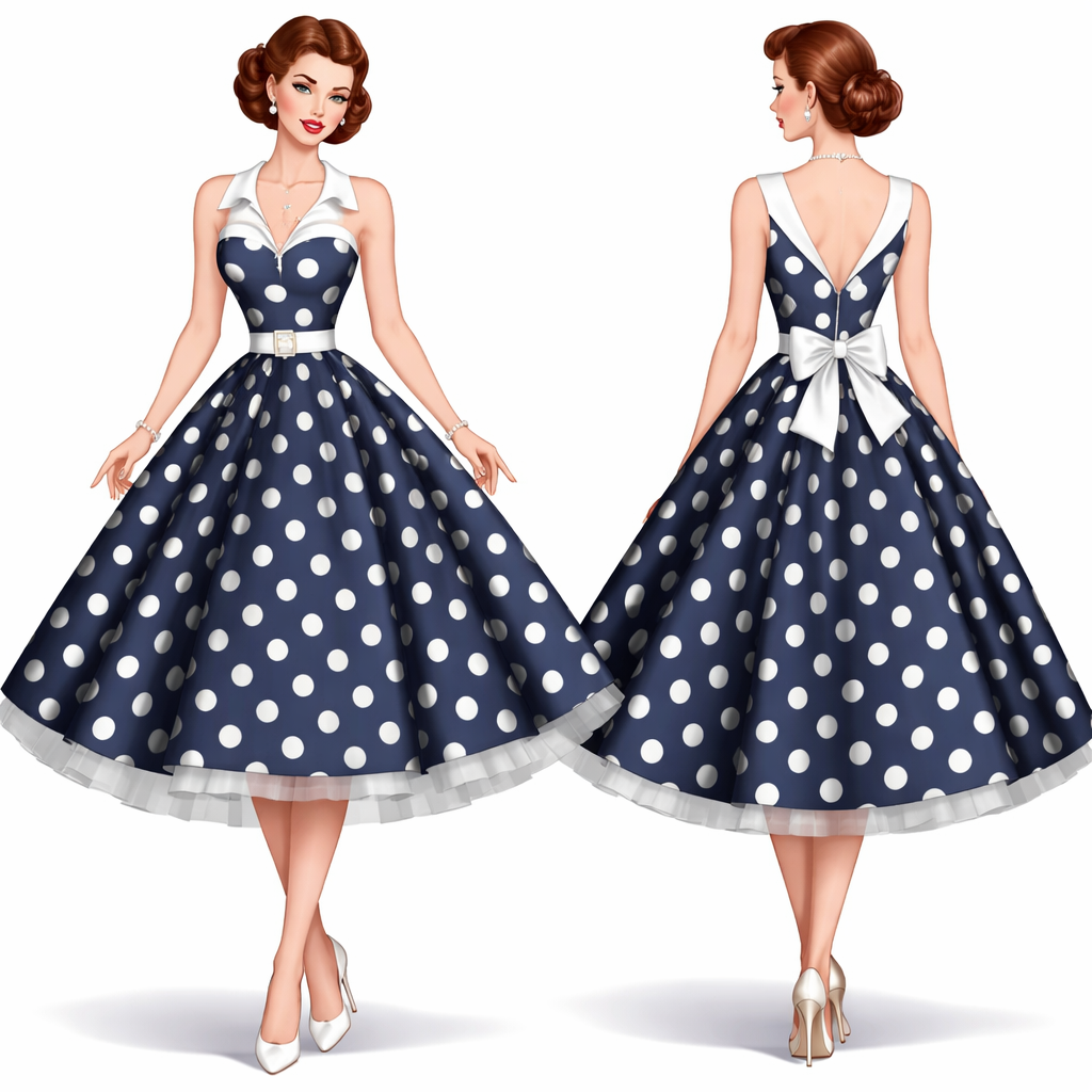 Dress
Dress
, fifties style, show front and back