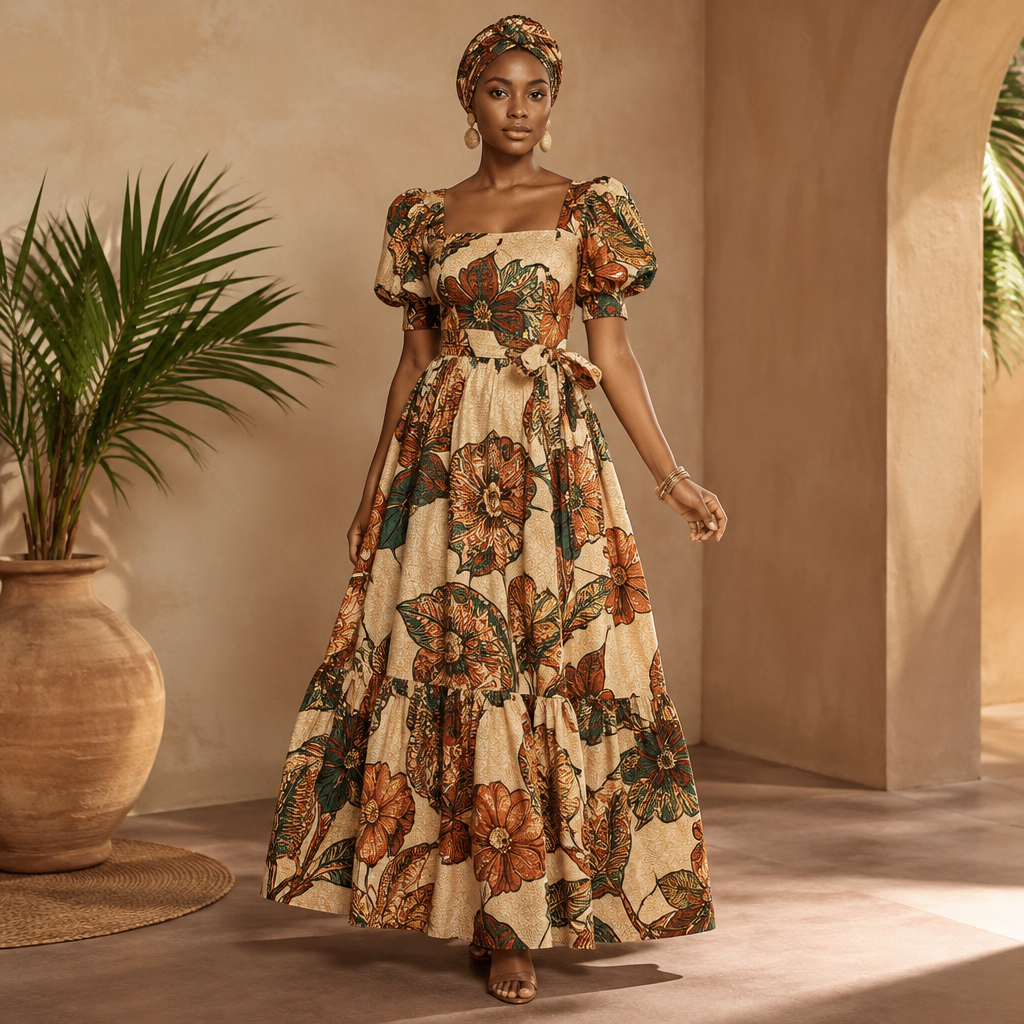 A Female Dress design, suitable for Summer, in Vintage style. Nigeria fashion aesthetics. Present it as professional fashion catalogue photography: the garment is the subject, shown full-length with editorial styling, neutral posing and tasteful, non-suggestive framing.
photorealistic fashion design, A Female Dress design, suitable for Summer, in Vintage style. Nigeria fashion aesthetics. Present it as professional fashion catalogue photography: the garment is the subject, shown full-length with editorial styling, neutral posing and tasteful, non-suggestive framing., vintage style, just the design no text