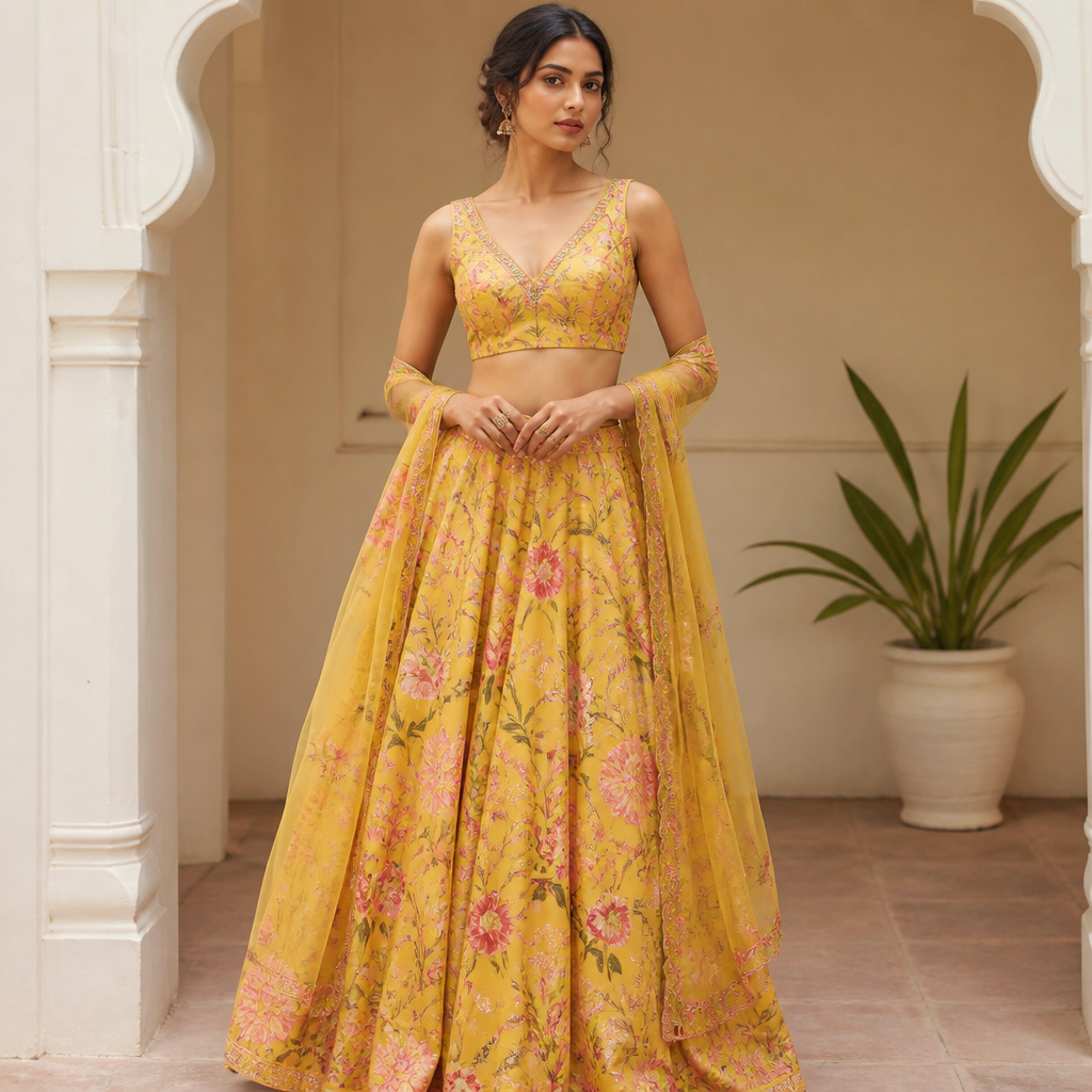 A Female Dress design, suitable for Summer. Consider Indian fashion aesthetics — consider saree, lehenga, salwar kameez, kurti, anarkali; local fabrics like chanderi, banarasi, chikankari, block prints; vibrant colors and rich embroidery. Current season is Summer in India.
photorealistic fashion design, A Female Dress design, suitable for Summer. Consider Indian fashion aesthetics — consider saree, lehenga, salwar kameez, kurti, anarkali; local fabrics like chanderi, banarasi, chikankari, block prints; vibrant colors and rich embroidery. Current season is Summer in India., just the design no text