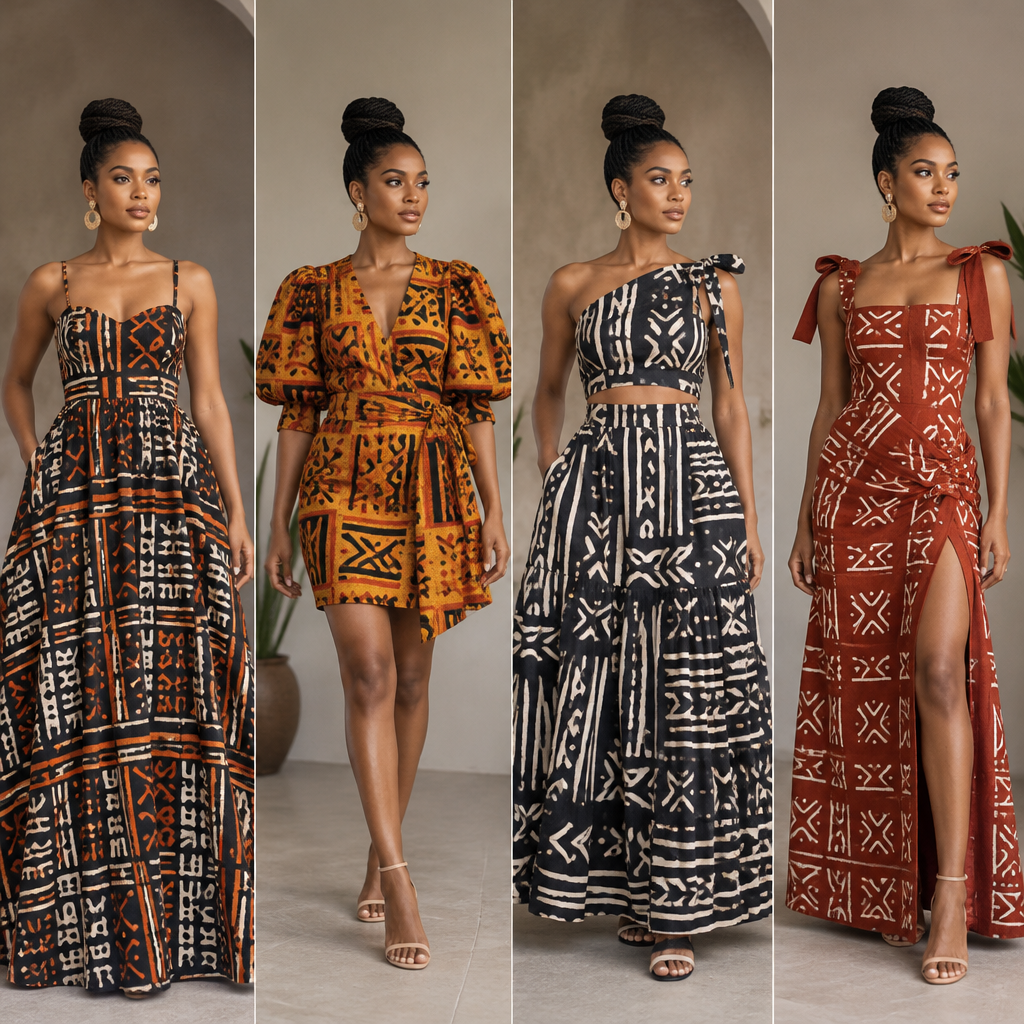 A Female Dress design, suitable for Summer. hi I need four different designs I can sew with a tribal fabric. Nigeria fashion aesthetics. Present it as professional fashion catalogue photography: the garment is the subject, shown full-length with editorial styling, neutral posing and tasteful, non-suggestive framing.
photorealistic fashion design, A Female Dress design, suitable for Summer. hi I need four different designs I can sew with a tribal fabric. Nigeria fashion aesthetics. Present it as professional fashion catalogue photography: the garment is the subject, shown full-length with editorial styling, neutral posing and tasteful, non-suggestive framing., just the design no text