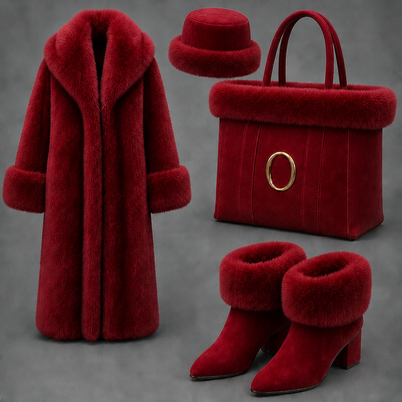 Make this cherry red
edit the attached fashion design with these instructions: Make this cherry red. keep it photorealistic, just the design no text