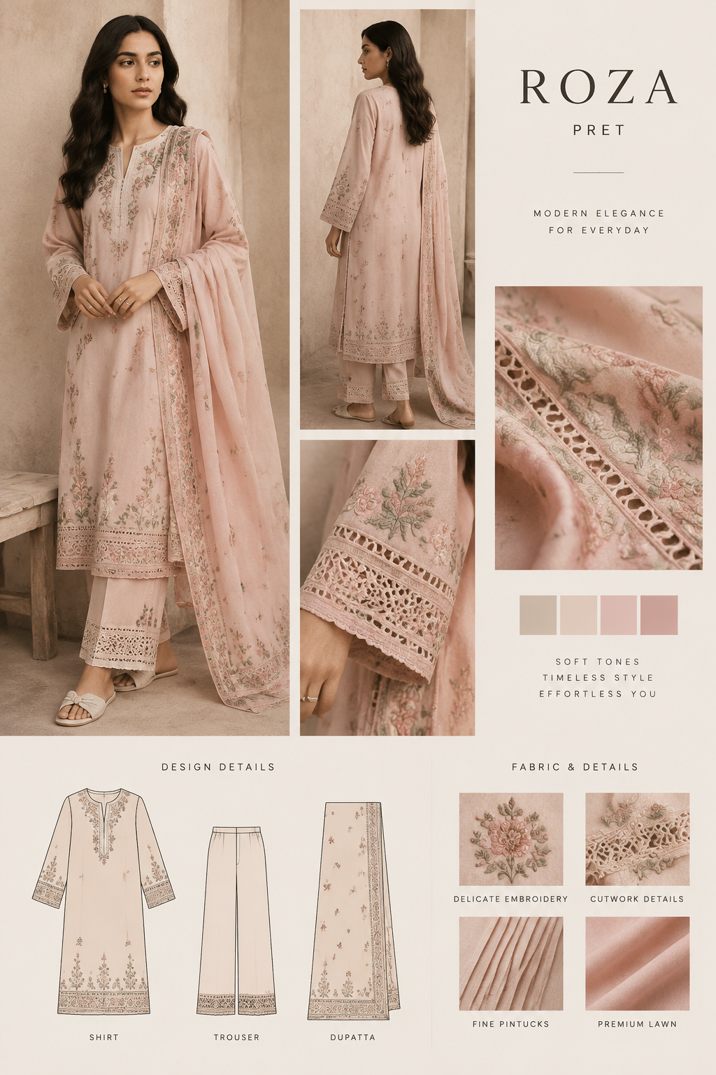 Take inspiration from brand Roza pret
Take inspiration from brand Roza pret