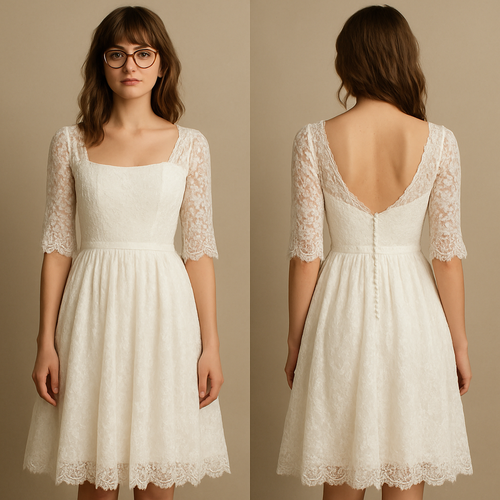 Mid length wedding 
dress sleeves 