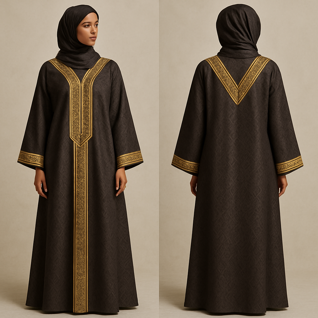 Create a shadda boubou for women that’s the first of its kind, unique, classy, and sophisticated in design. 

Create a shadda boubou for women that’s the first of its kind, unique, classy, and sophisticated in design. , show front and back